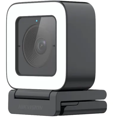 Webcam Hikvision DS-UL4, livestream 2K, tích hợp mic, lấy nét tự động, đèn trợ sáng, phù hợp học tập và làm việc online