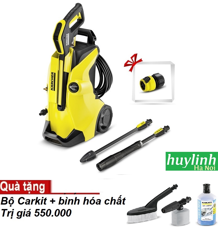 Máy rửa xe Karcher K4 Full Control - Tặng kèm Bộ Car Kit và Bình hóa chất