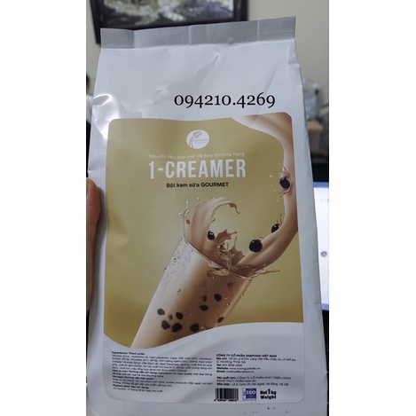 Bột kem béo/bột sữa 1- creamer gourmet gói 1kg- tạo độ ngậy cho trà sữa
