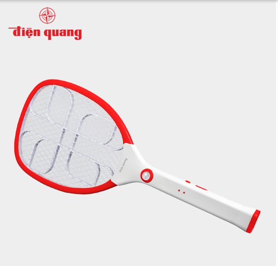 Vợt muỗi Điện Quang ĐQ EMR02 WR ( Trắng - đỏ )