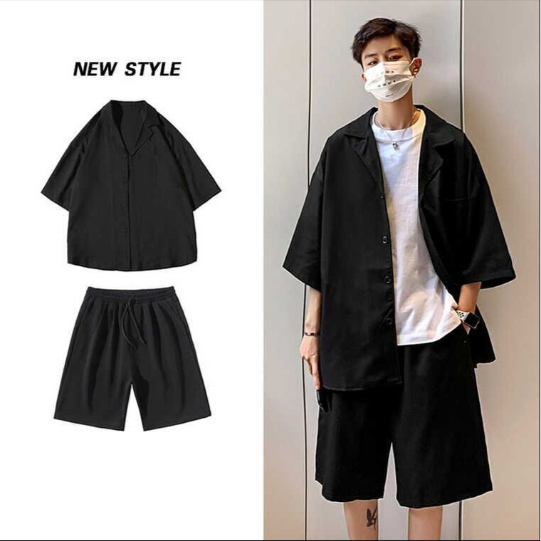Áo Khoác Blazer Ngắn Tay Phong Cách Hàn Quốc Dành Cho Nam