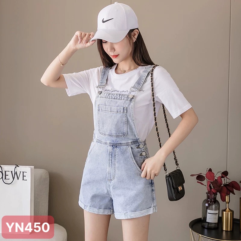 Yếm baggy jean nữ tienfashion26 yếm baggy nữ màu xanh cao cấp yn450