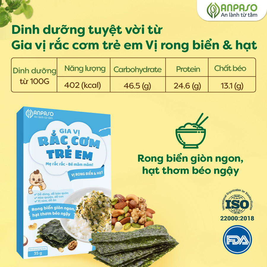 Gia Vị Rắc Cơm Trẻ Em Anpaso 35g