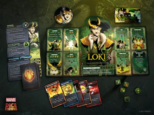 [US] Marvel Dice Throne: Scarlet Witch v. Thor v. Loki v. Spider-Man - Trò Chơi Board Game