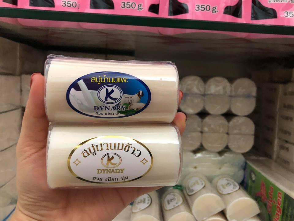 Combo 12 cục (1 lốc) Xà bông sữa dê Thái Lan
