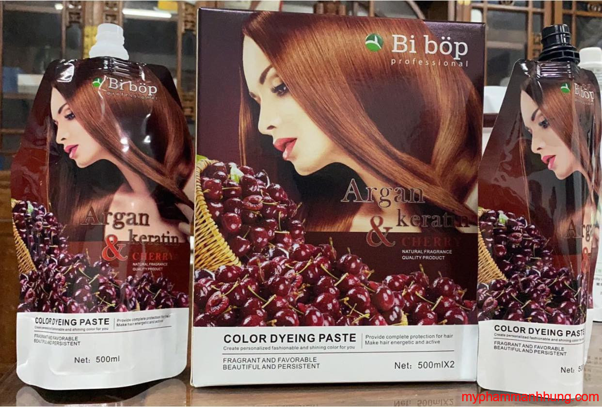 Bibop - nhuộm đen tóc bạc bibop , ăn bạc ít dính da đầu 500ml*2