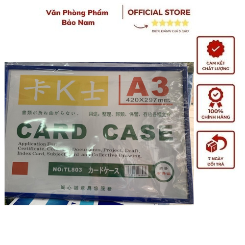 Bảng tên nam châm - card case nam châm khổ a3/a4/a5