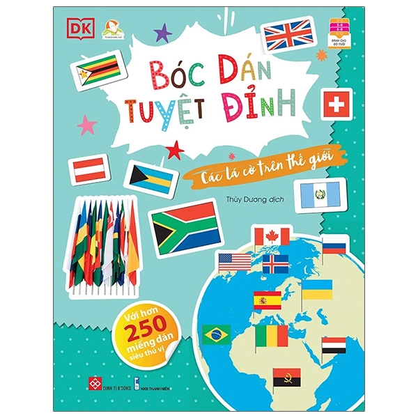 Fahasa - bóc dán tuyệt đỉnh - các lá cờ trên thế giới