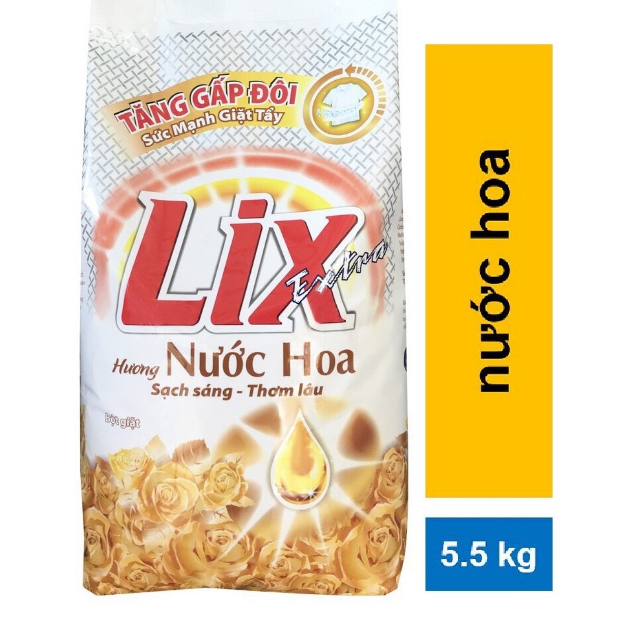 HCMHCM Bột Giặt Lix 5,5kg HƯƠNG NƯỚC HOA - Hàng Chính Hãng