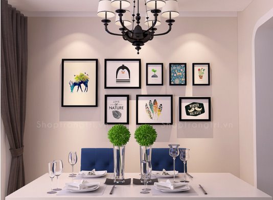 Binbin ka92 wall-mounted composite photo frame (get 1 set of pictures)