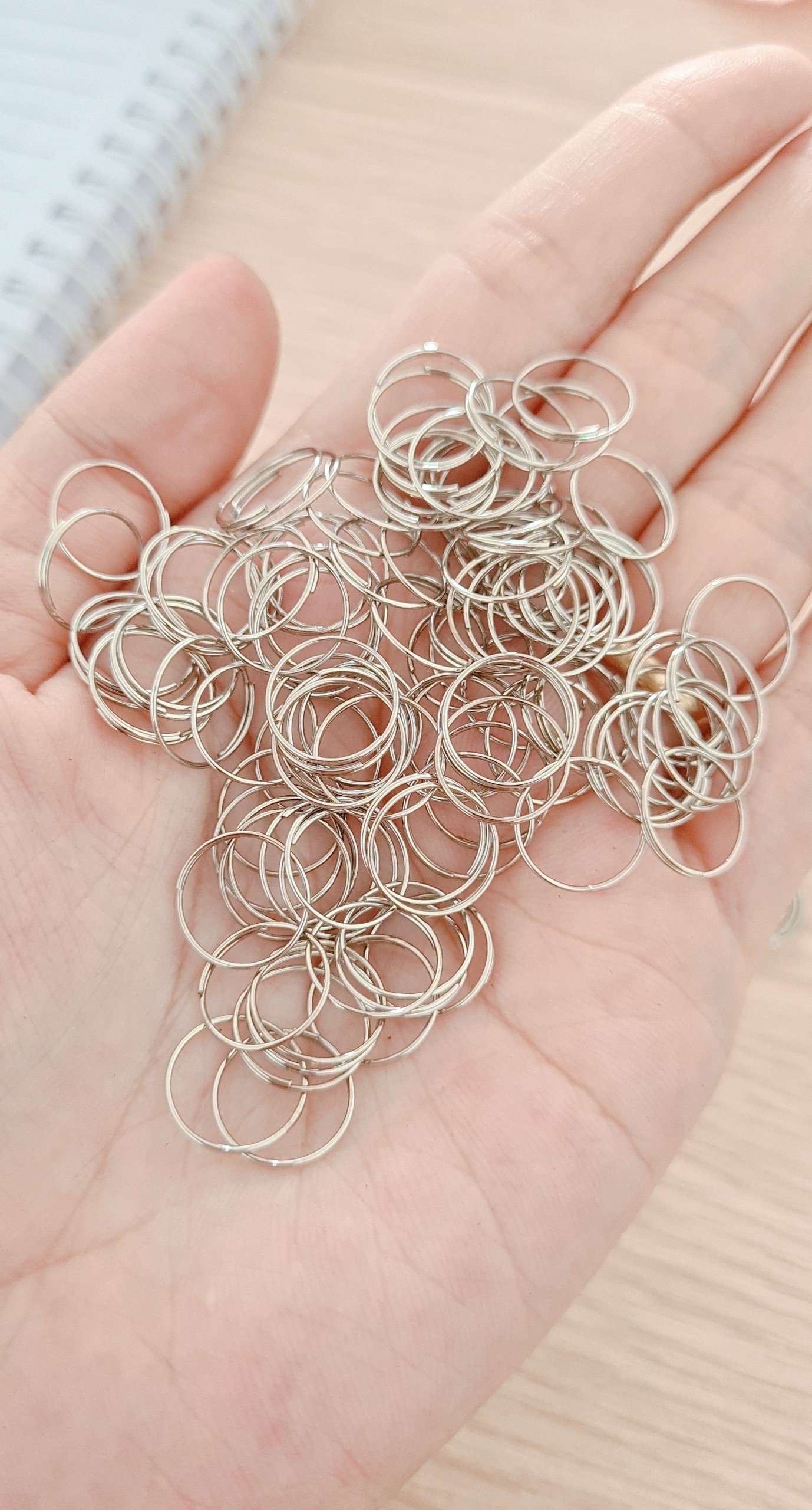 50gr khoen 10mm làm móc khóa, làm rèm cửa, handmade