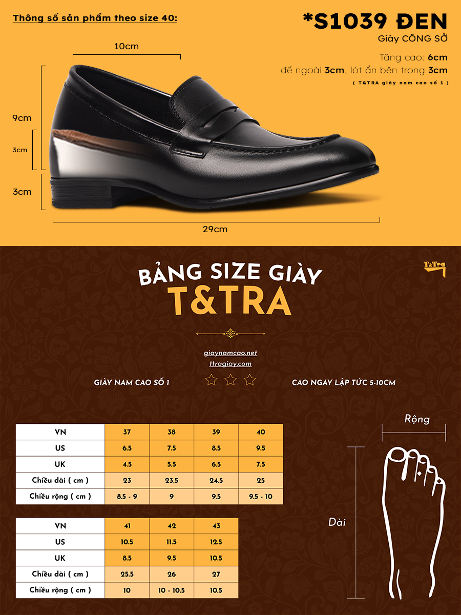 [6] shoes height increasing Men T&TRA S1039 Black