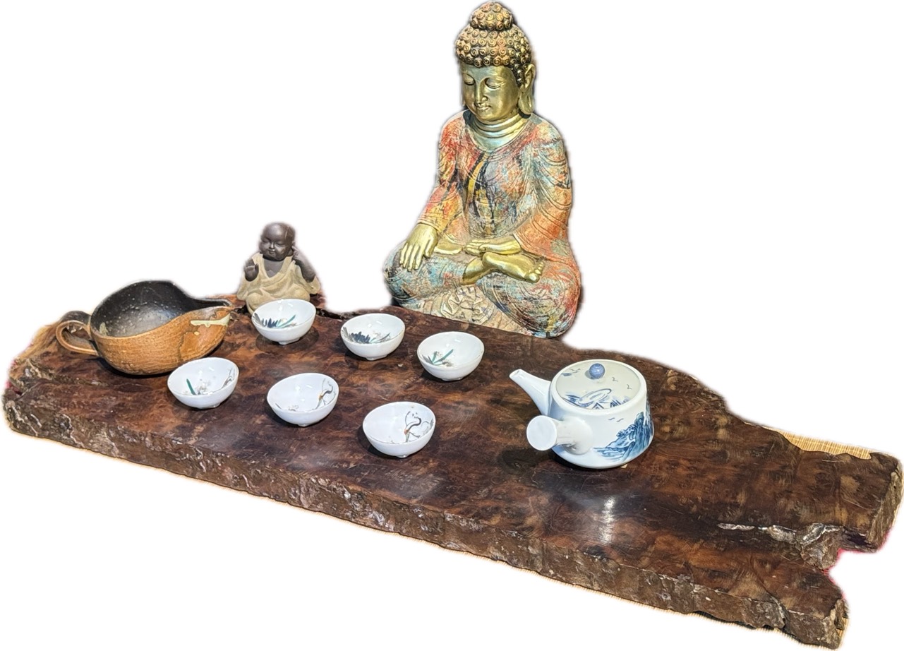 [KHAY TRÀ] Mặt bàn trà, gỗ tự nhiên vân độc lạ