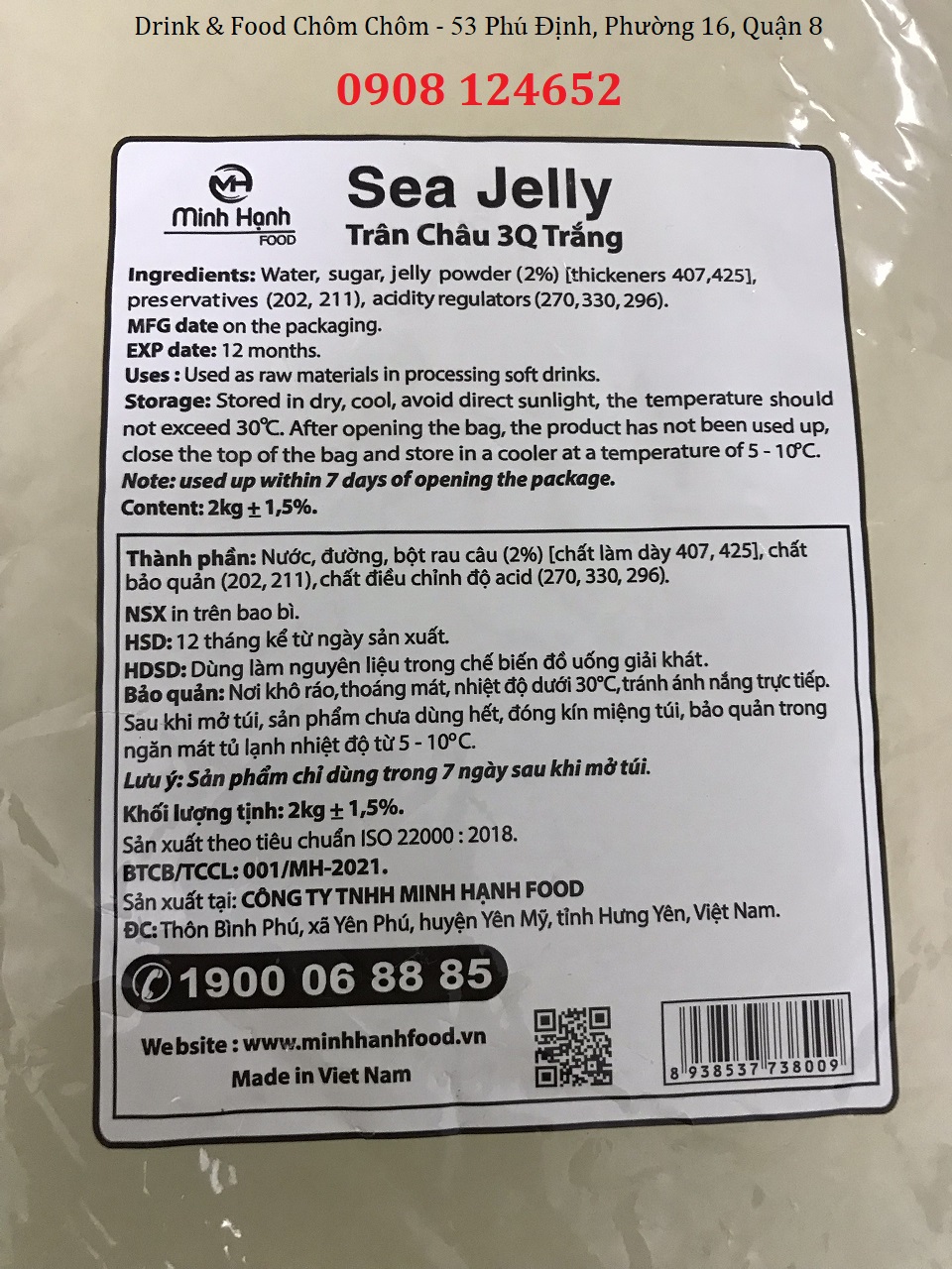 [HCM]Trân Châu Trắng 3q Sea Jelly 2kg