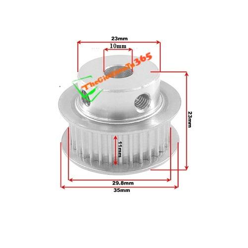 Bánh răng nhôm 20 răng-xl-10mm