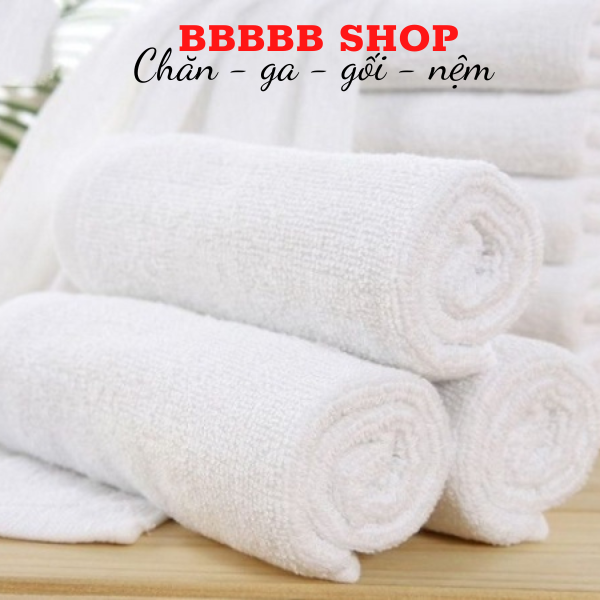 [HCM]Combo 10 khăn mặt 34x82cm 100g cho khách sạn...
