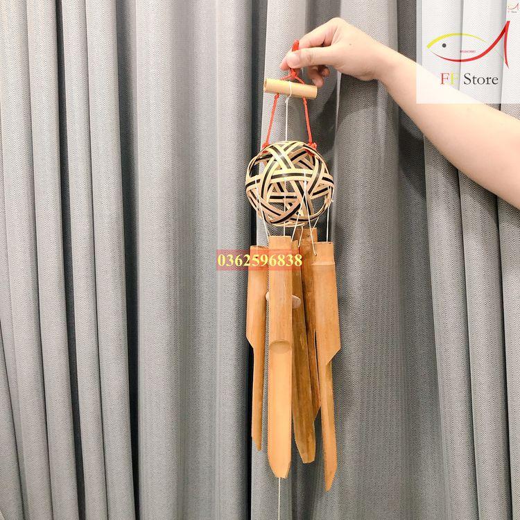 Chuông gió tre, chuông gió trúc hình cầu