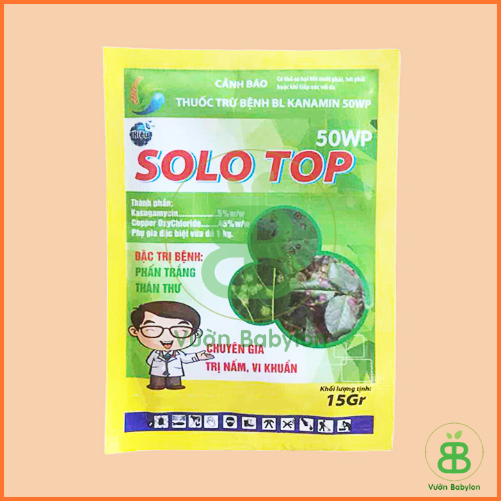 Thuốc Trừ Bệnh Phấn Trắng Hoa Hồng SOLO TOP 50WP