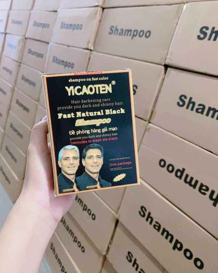 Dầu gội đen tóc hộp 10 gói