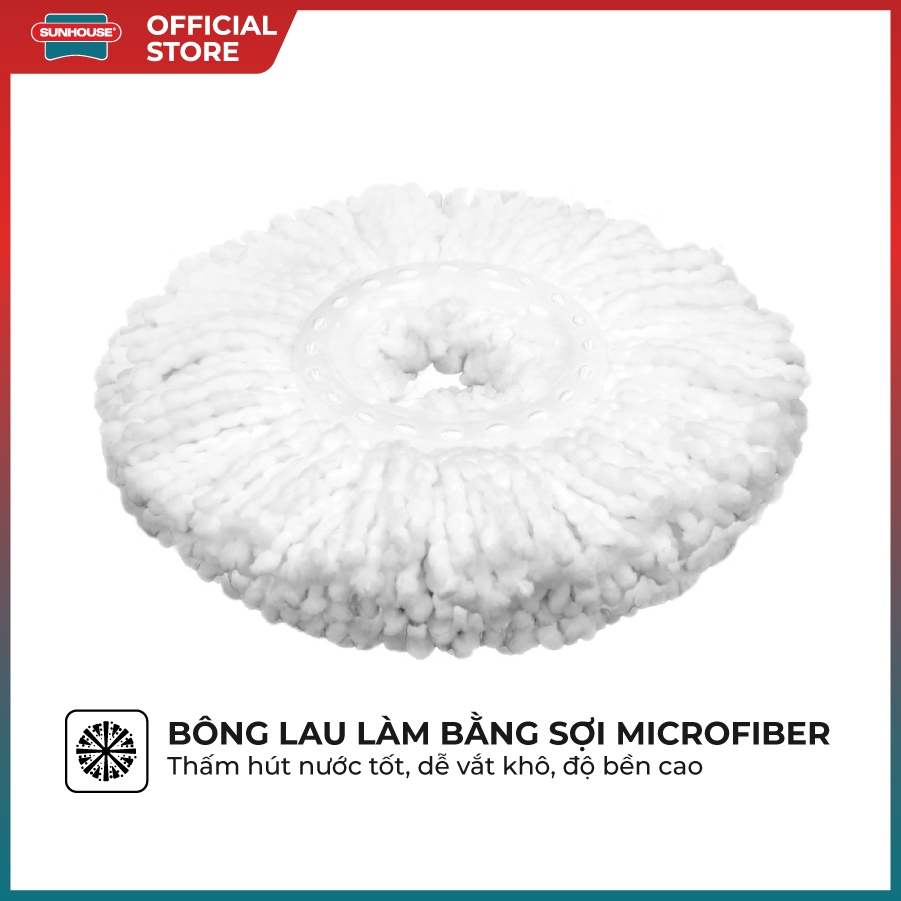 BỘ LAU NHÀ XOAY 360 ĐỘ SUNHOUSE KS-CL350PO - Bảo hành 6 tháng