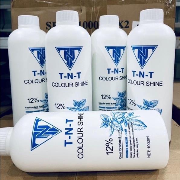 Oxy trợ nhuộm tnt hương bạc hà chống xót da đầu chai 1000ml