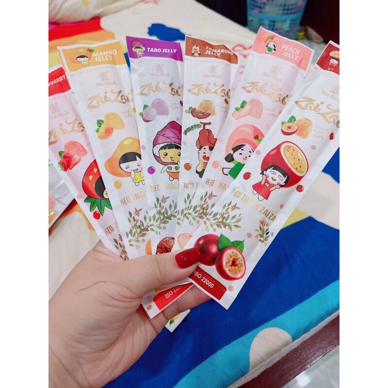Gói 320g kẹo thạch zai zai dài