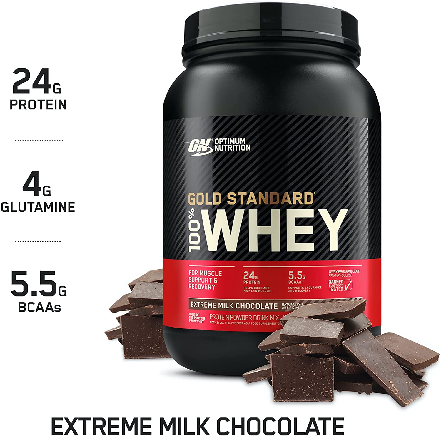 Whey Potein ON Whey Gold Standard hộp 2lbs (907g)