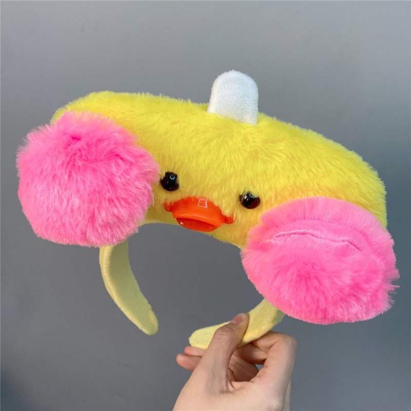 Băng Đô Cài Tóc Chú Vịt Má Hồng Siêu Cute