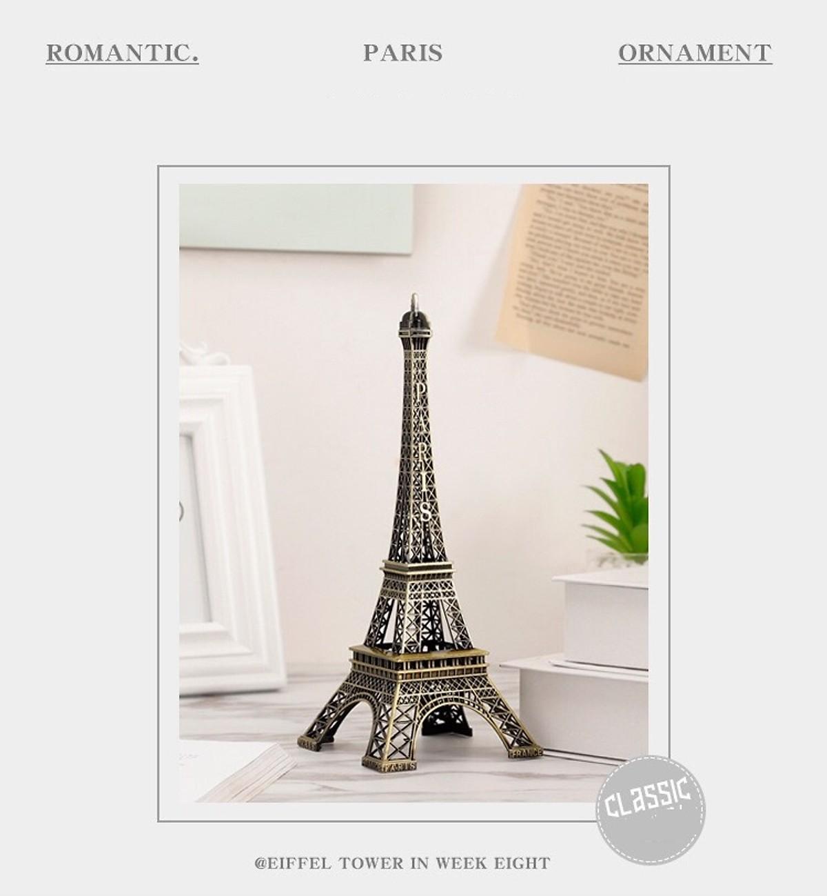 Mô hình Tháp Eiffel bằng Thép Không Gỉ size 22cm