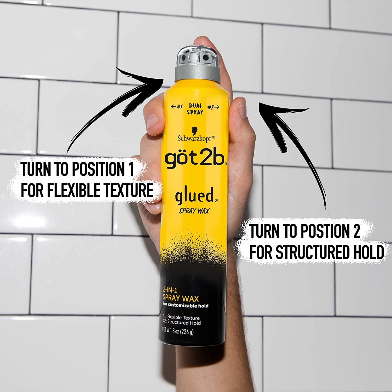 [HCM]Xịt tạo kiểu tóc Got2B Glued 2in1 Spray Wax