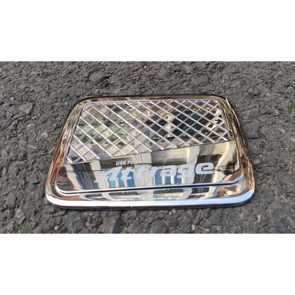 Ốp Nắp Bình Xăng Xe Mitsubishi Attrage 2015 - 2022 Mạ Crom cao cấp