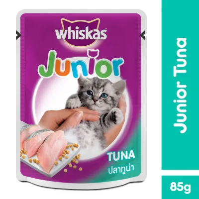 Pate Vị Cá Ngừ Cho Mèo Con Whiskas Junior Tuna 85G