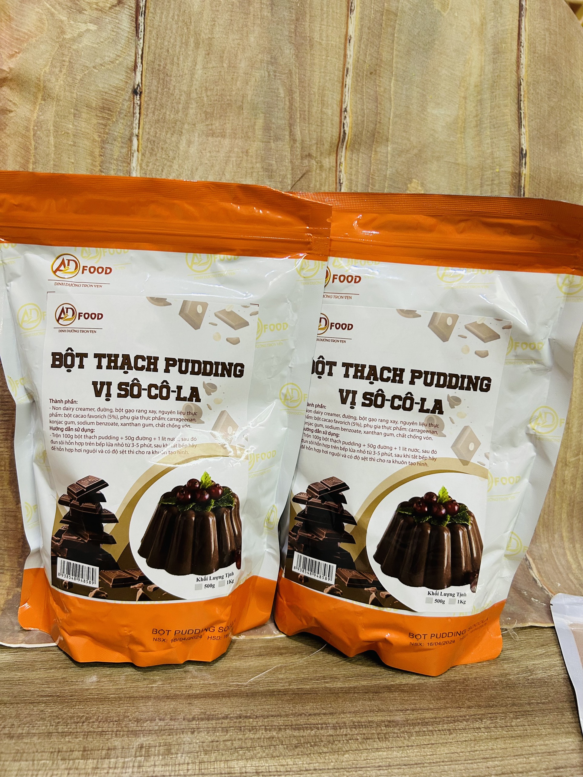 Bột Thạch Pudding Vị Sô-cô-la Thơm Ngon Gói Dùng Thử 100gr