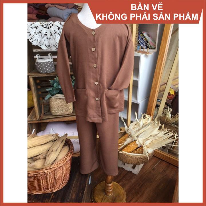 Rập giấy bộ bà ba bé trai mã B36 (BẢN VẼ)