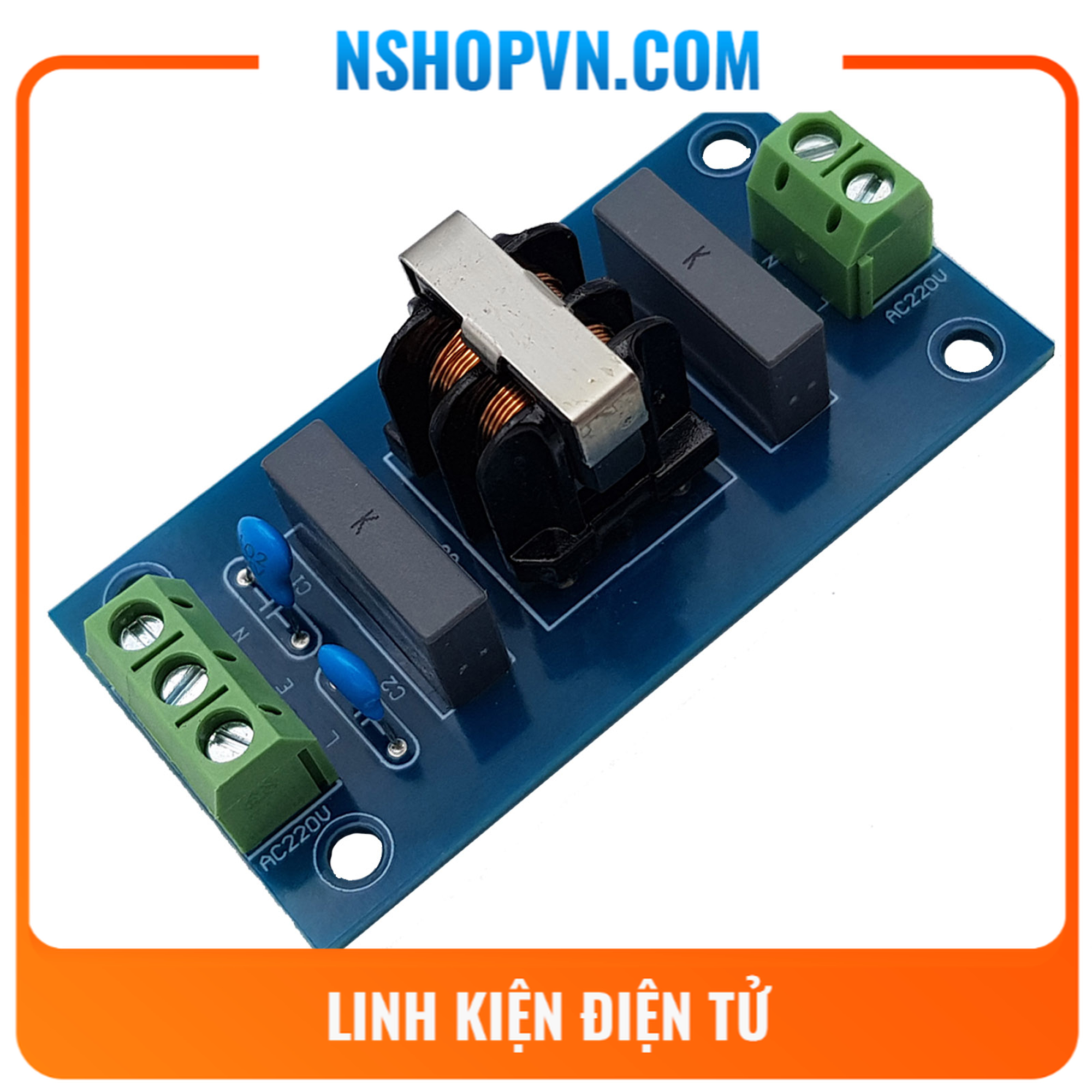 Module lọc nhiễu điện từ emi 220vac 3a