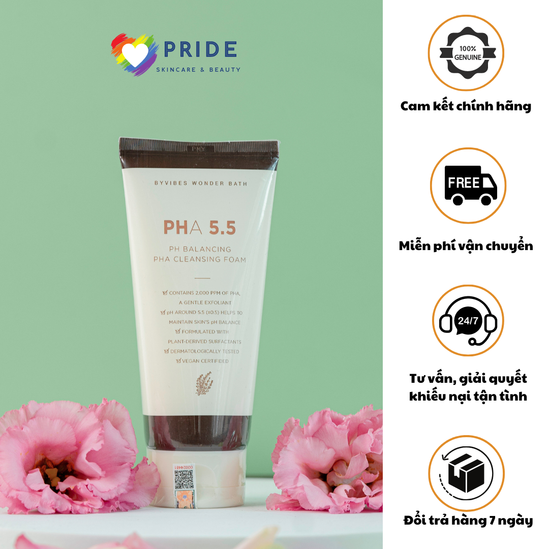 (Original) byvibes Wonder Bath face cleanser 5.5 Ph balance Cleansing Foam
