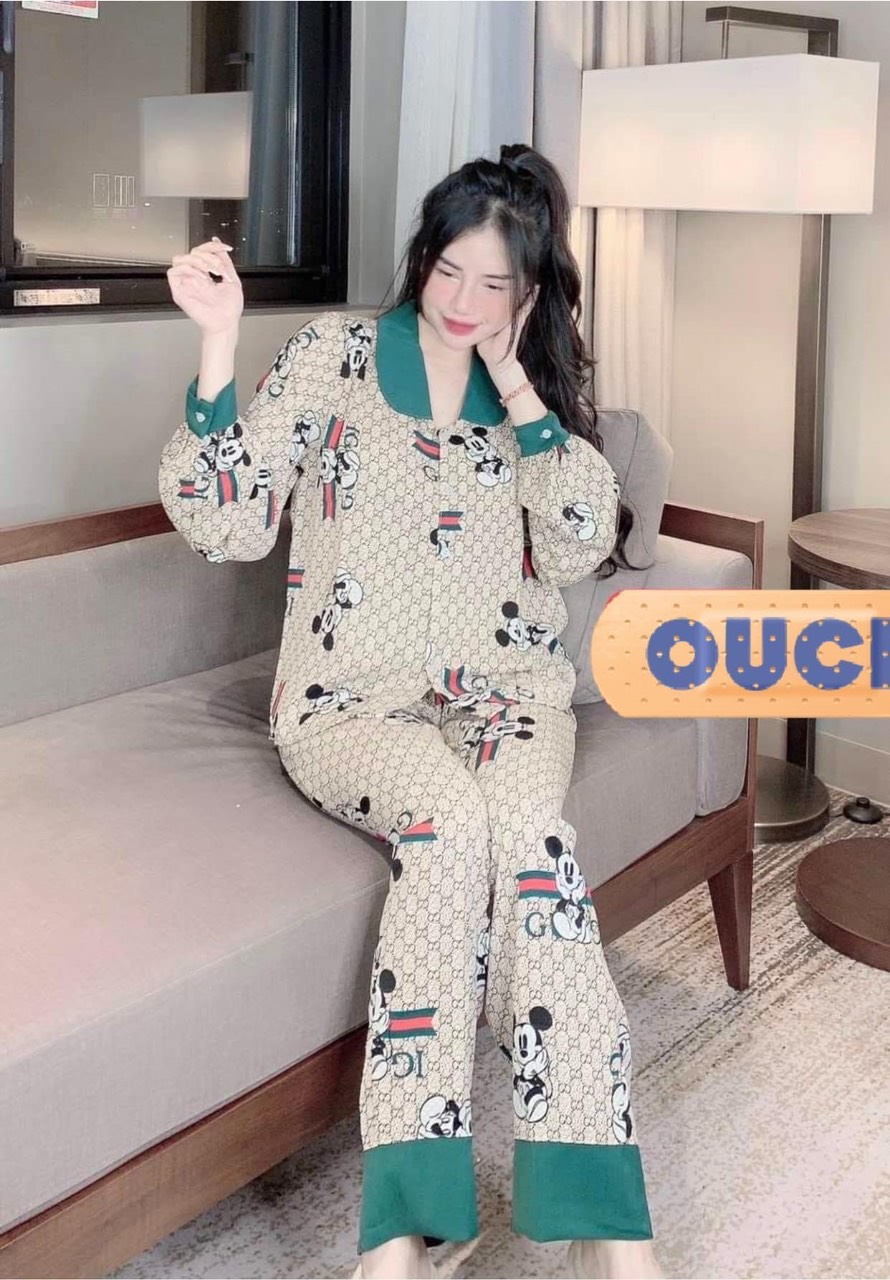 Bộ lụa Pijama lụa loại 1 chất mềm mịn, mát + Ảnh thật ,Bộ Lụa Mango dài tay