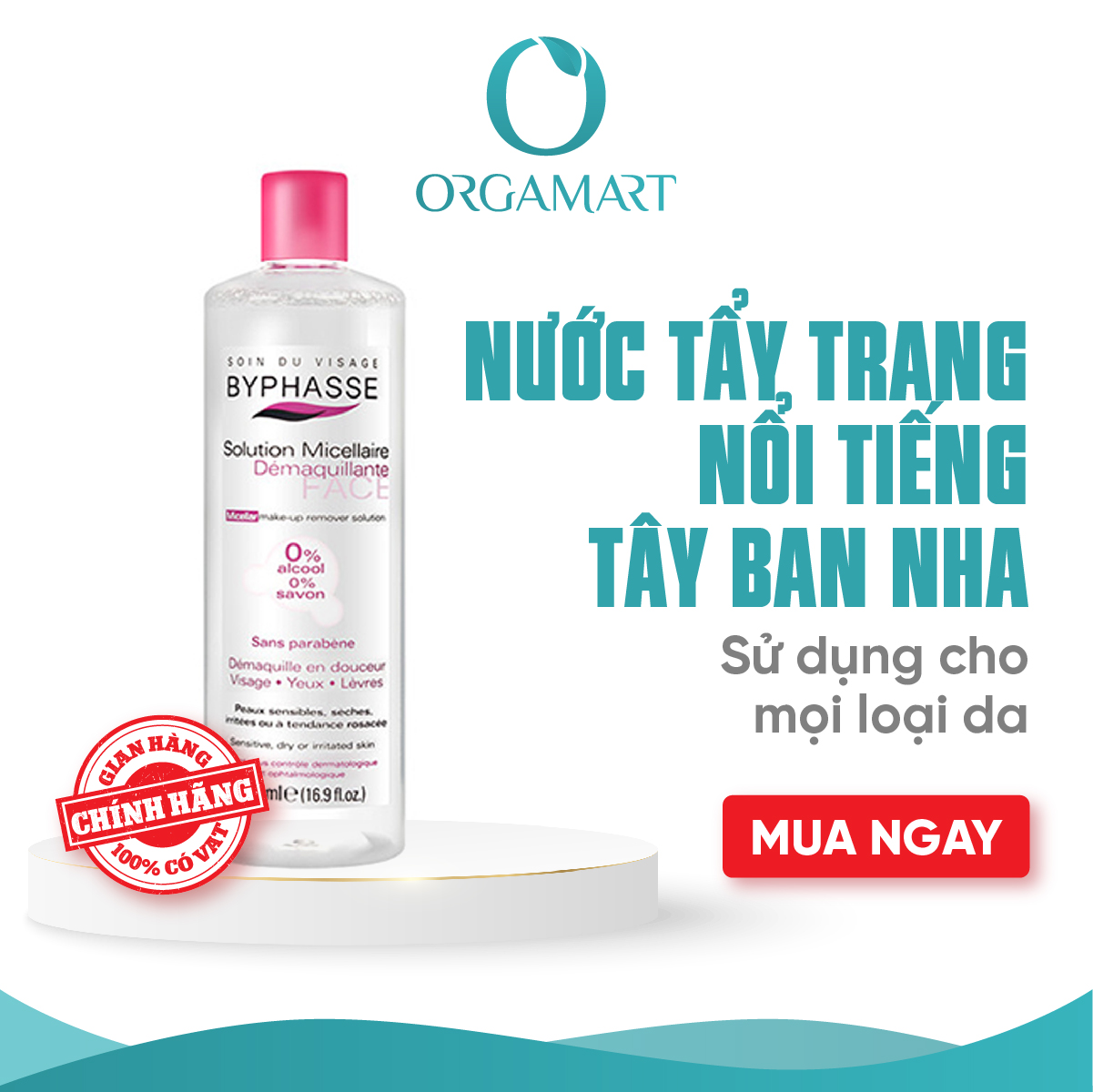 Nước Tẩy Trang Byphasse An Toàn Cho Mọi Loại Da (100ml-500ml)