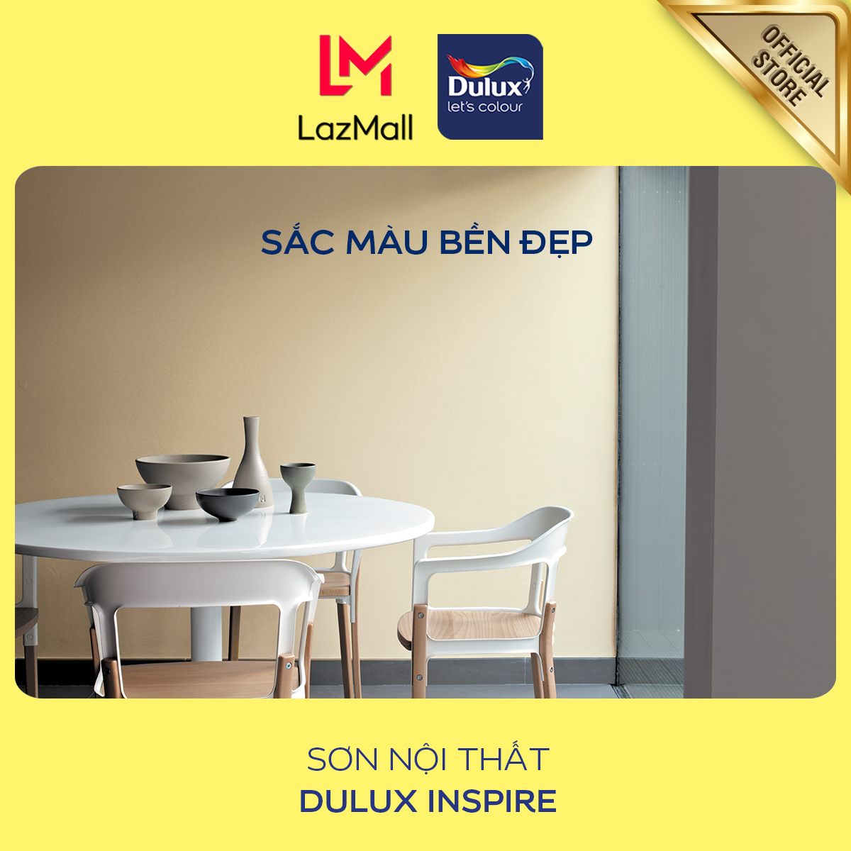 Sơn nội thất - Cao cấp - Dulux Inspire - Bề mặt mờ - 5L