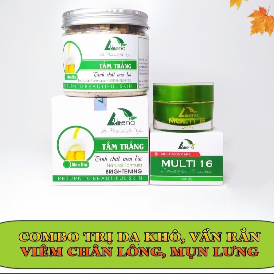 Combo da khô, da vẩy rắn viêm chân lông, mụn lưng