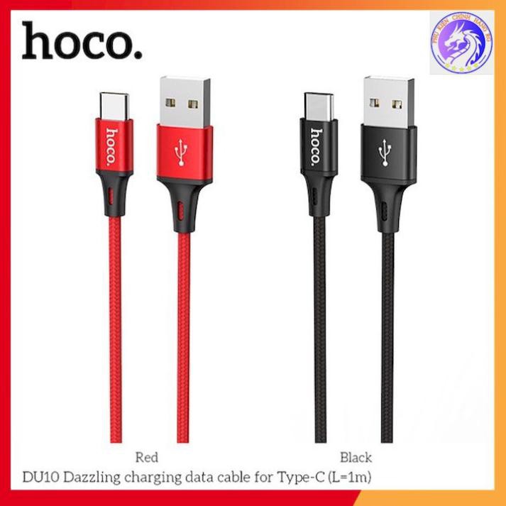 Cáp sạc nhanh 3A Hoco DU10 type c BH 12 tháng 1 đổi 1