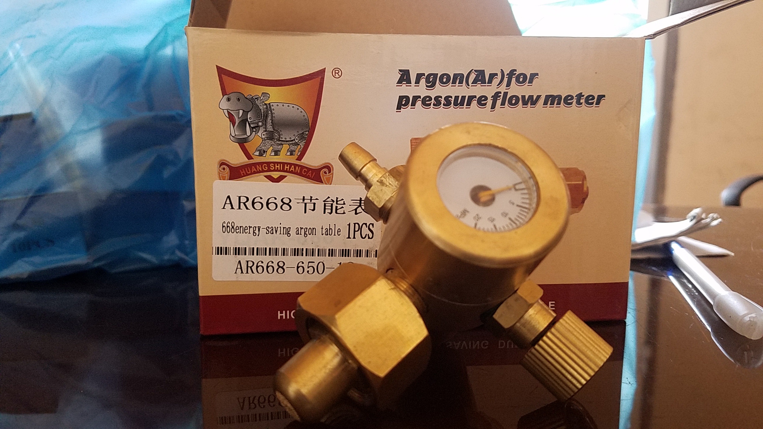 Đồng hồ tiết kiệm khí Argon bằng đồng