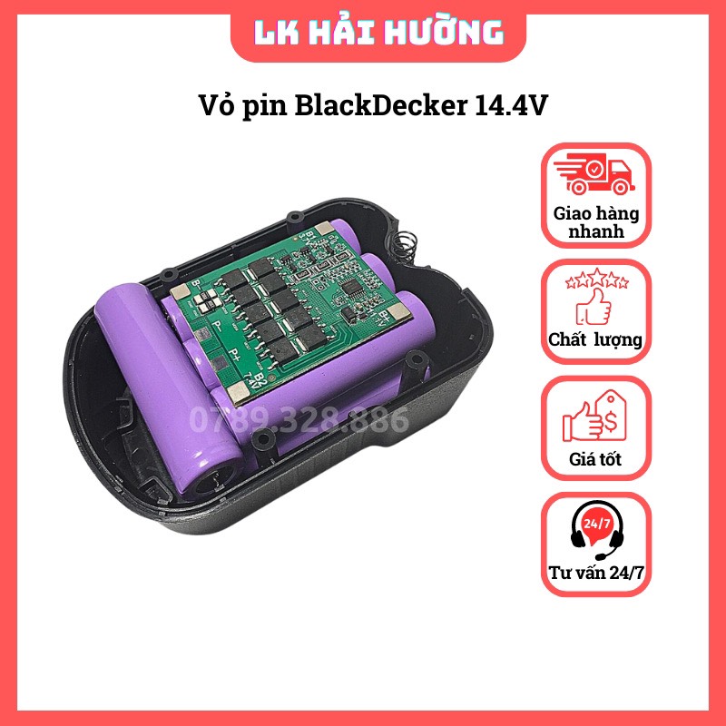 Vỏ pin Black Decker 12V-14.4V