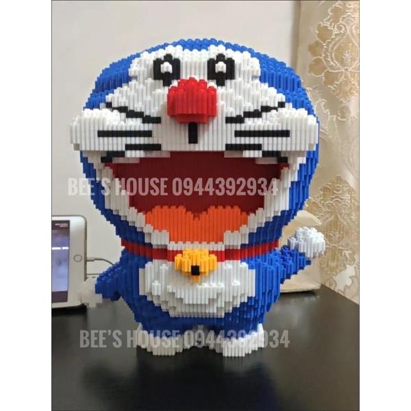 Mô hình lego Khối Lego Đồ chơi giáo dục trẻ em✓┅☞  Lego doremon - Đồ chơi xếp hình lắp ráp mèo máy doraemon siêu to nano block