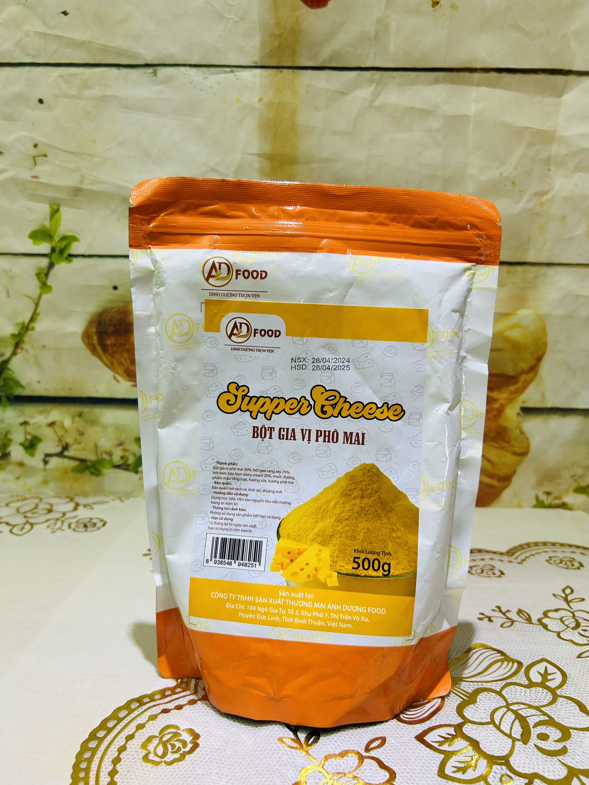 1kg bột phô mai lắc supper vàng