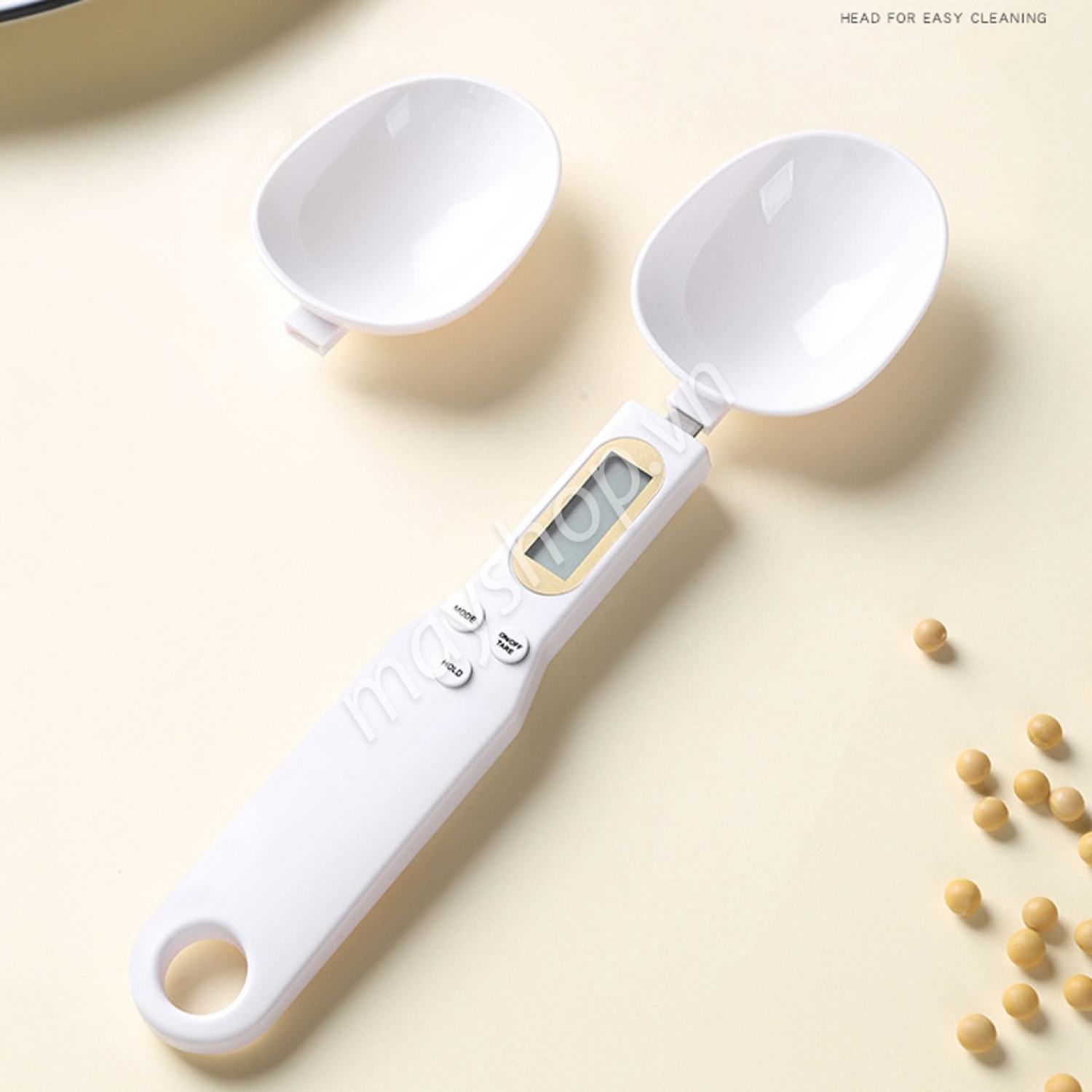 Cân điện tử dạng thìa, 1 thìa (Cân tối đa 500g, chính xác 0,1g)