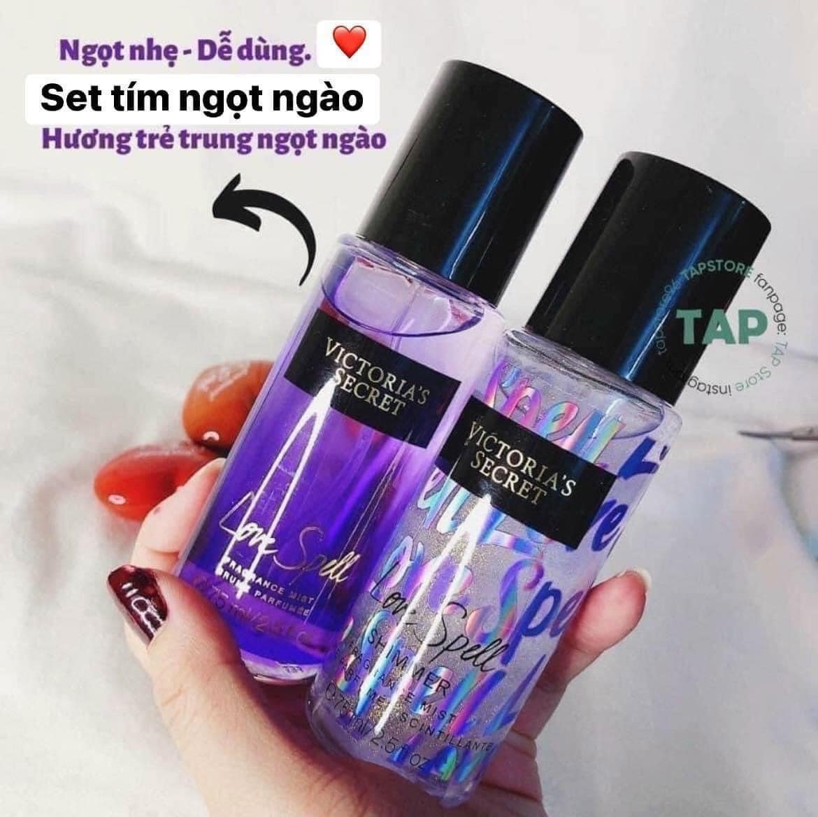 Combo Xịt thơm body Victoria's Secret