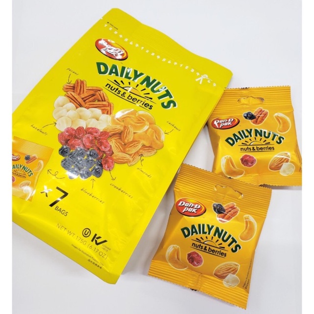 [HCM] Dailynuts 25g Combo 10 gói đồ ăn văt Dan D Pak