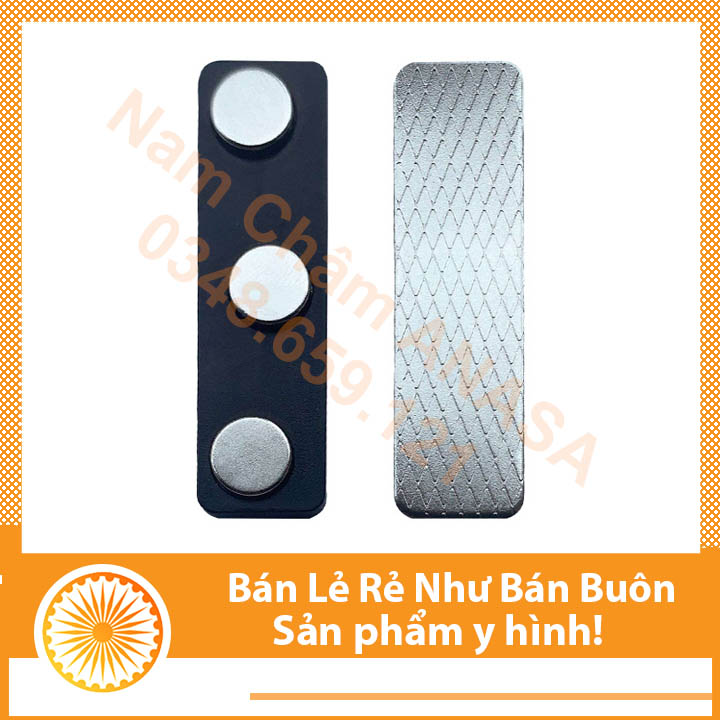 Bảng Tên Nhân Viên, Nam Châm Thẻ Tên, Nam Châm Cài Áo 3 Viên