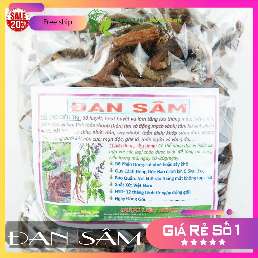 [FreeshipMAX] ✅[THƯỢNG HẠNG] 100g Đan Sâm đẹp loại 1 - (Hàng chính hãng)